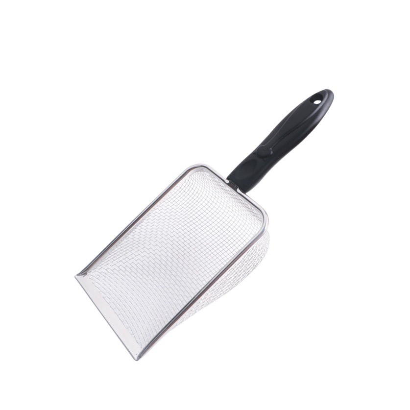 Металлическая лопатка для кошачьего туалета дерьмо артефакт из нержавеющей стали лопатка для кошачьего туалета выбрать Лопата Тонкое Отверстие для домашних животных кошачий Туалет уборочная Лопата