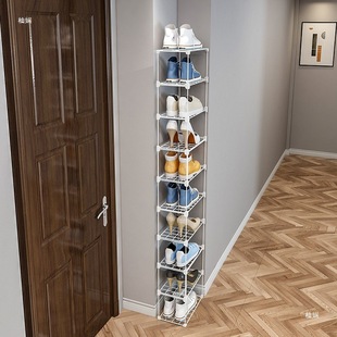 Simple Doorway Small Baby Shoe Rack Kidsren's Small Narrow Entry Super Mini Shoe Rack Door Storage Home Shoe Cabinet