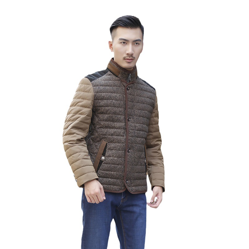 Men's winter short warm down jacket