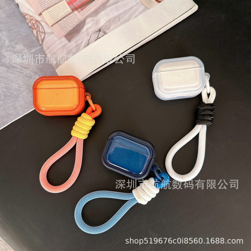 Dopamine high-transparency wristband case suitable for Apple AirPods 4 earphone case AirPods Pro 3rd generation wireless Bluetooth