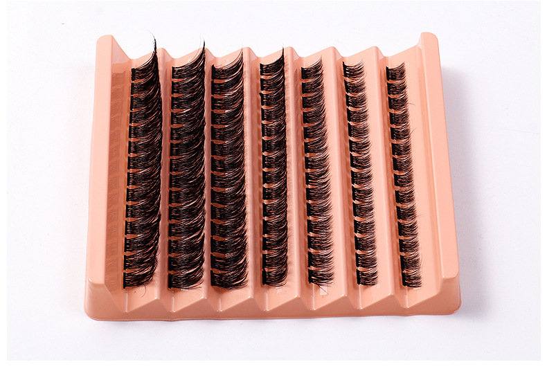 1 Set Quantity Artificial Fiber Material Vintage Style Vacation Solid Color Artificial Fiber False Eyelashes 1 Set