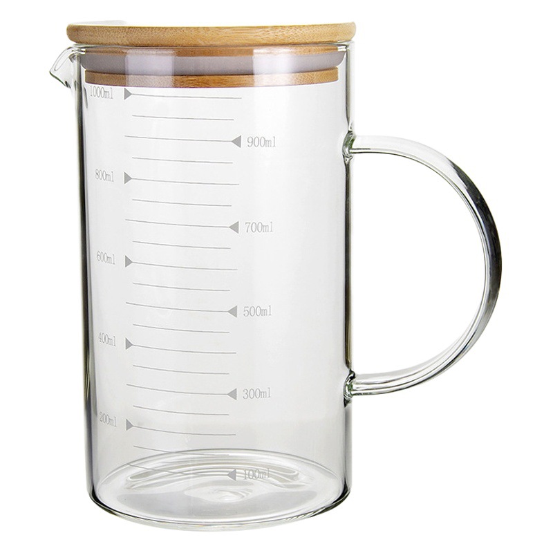 Manufacturer Supplies High Borosilicate Glass Measuring Cups for Pregnant Women and Infants, Kitchen Baking, Simple Scale Cups, High Borosilicate Microwave-Safe