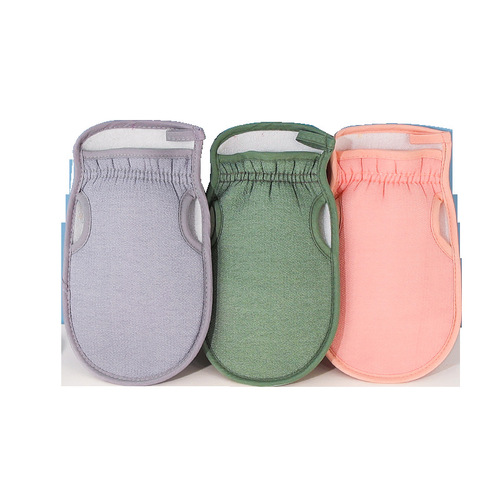 Double-sided powerful decontamination household adult men and women bath towel gloves rub mud and dust back rub artifact fine sand bath towel