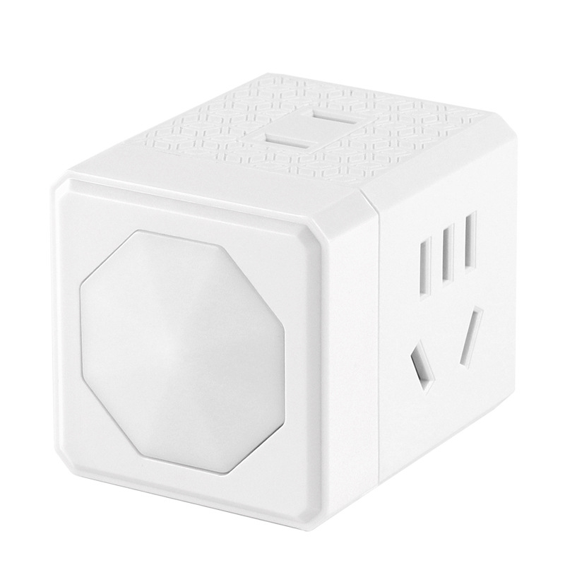 Rubik's Cube Plug-in USB Type One-Turn Three-Socket Internet Celebrity Rubik's Cube Converter Wireless with Multifunctional Fast Charging Interface