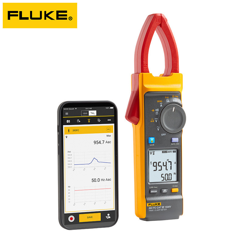福禄克钳形表Fluke F393钳形电流表F393FC 真有效值钳形表1500V