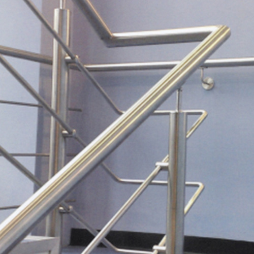 Factory-direct supply 304 stainless steel stair rail for home renovation balcony stair railing 304 stainless steel wire pipe column