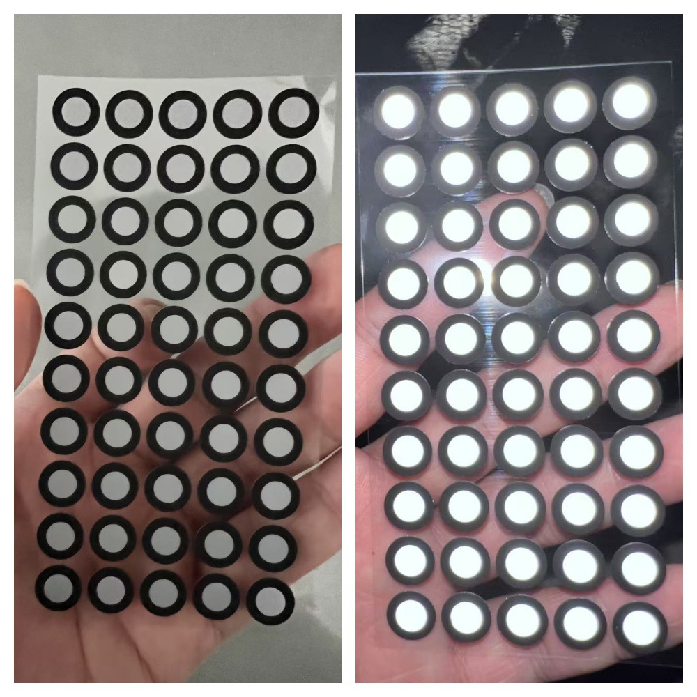 供应高识别率定位反光标识点三维扫描仪反光标记点亚光黑反光圆点