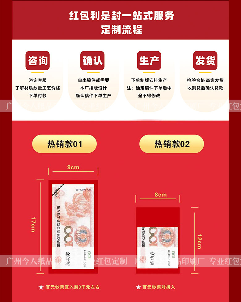 红包定制定做 利是封定制