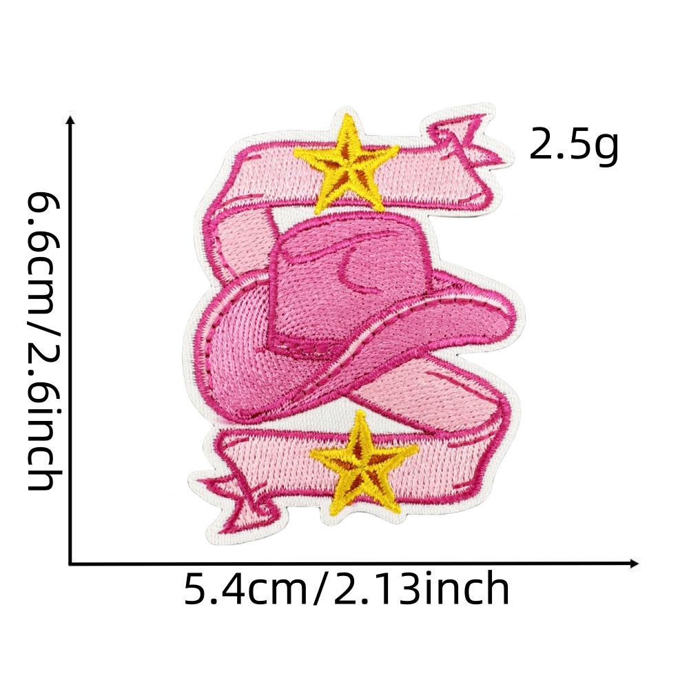 5g Weight Clothing Sticker Patches Classification 1 Piece, 1 Set Quantity Nonwoven, Polyester Material Color Block, Star, Heart Shape Pattern Cute Style 1 Piece 1 Set Cute Color Block Star Heart Shape Nonwoven Polyester Clothing Sticker Patches 3