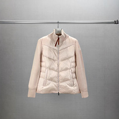 蒙家25ss M家新款Cardigan女士羊毛拉链针织羽绒服外套