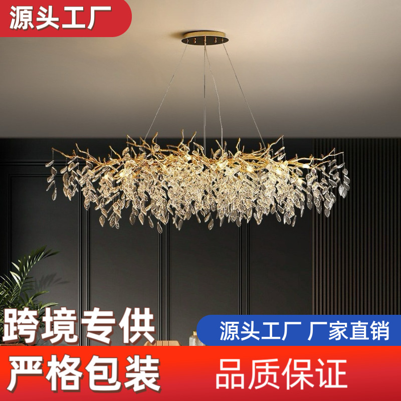 Cristal ceiling lamp for living room for country house for bedroom