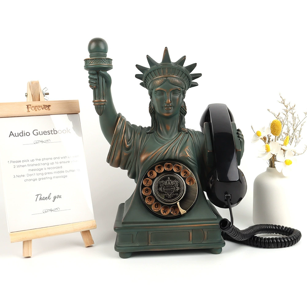 Кросс-бордерный новый антикварный старомодный телефон для сообщений, ретро-телефон для вечеринок, записывающий телефон, стационарный телефон оптом