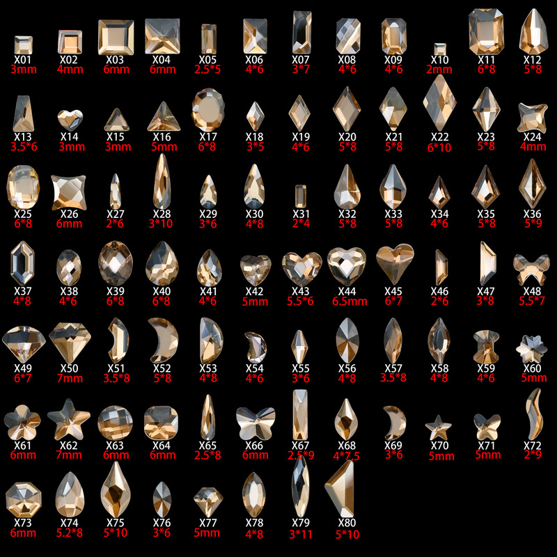 Supply cross-border Gold Champagne flat special-shaped nail jewelry diamond Super Flash phototherapy nail oil glue sticking Diamond not easy to drop bottom Supply cross-border Gold Champagne flat special-shaped nail jewelry diamond Super Flash phototherapy nail oil glue sticking Diamond not easy to drop bottom