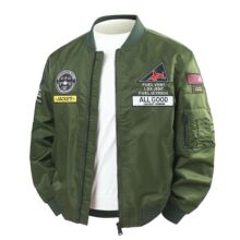 跨境男装ma-1飞行夹克刺绣工装男士jacket春秋棒球领休闲上衣外套