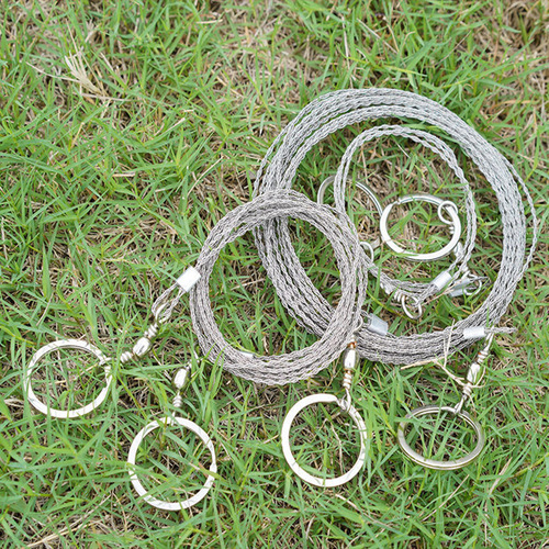 Thick stainless steel wire saw, wire saw, tree sawing, hand-pulled hacksaw, outdoor survival wire saw, wood sawing tool, cutting water grass