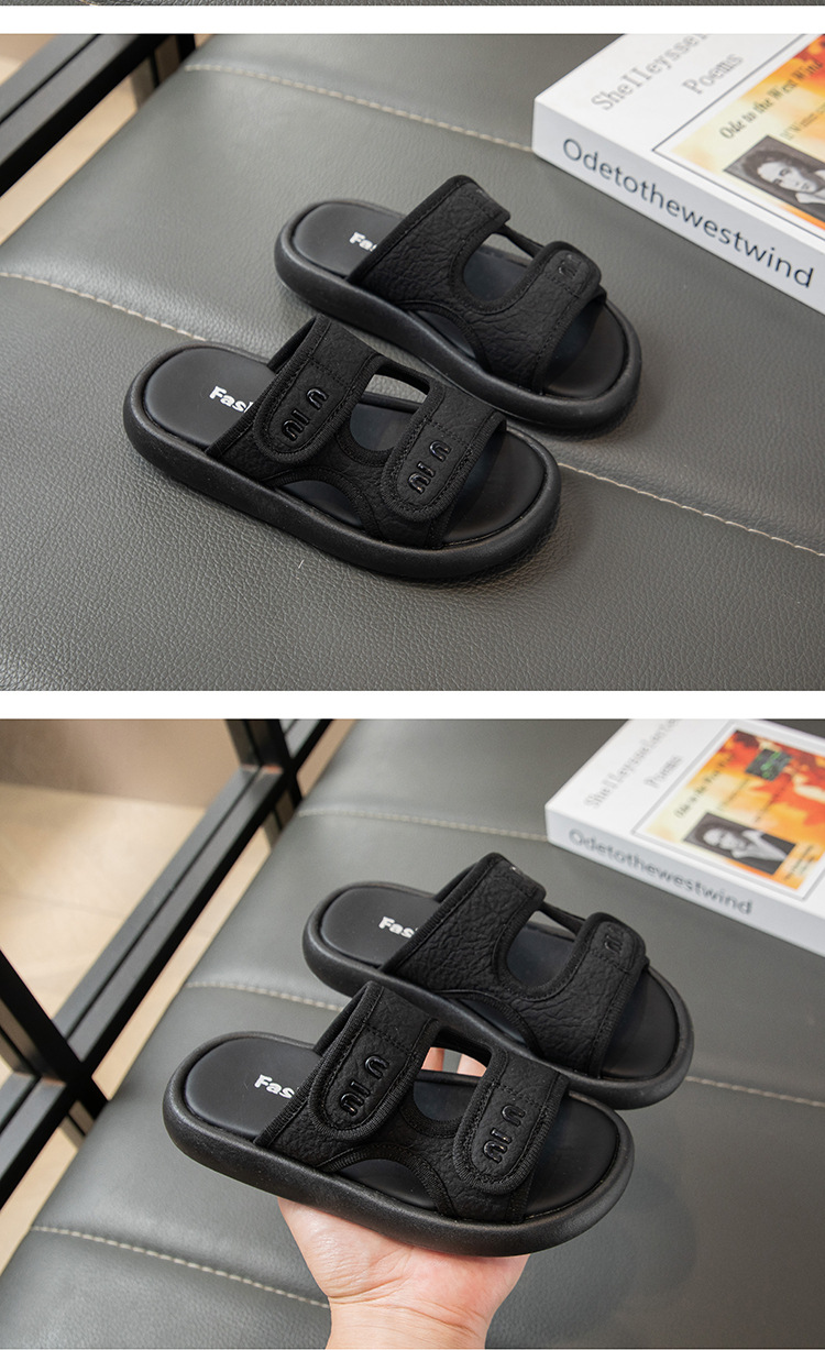 Mädchen Sandalen Mit Klettverschluss Für Strand Und Freizeit_voghion.com