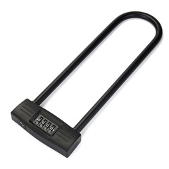 YF12601 extended U-shaped glass door lock for shop doors, double door lock, bicycle and motorcycle password lock, hanging lock