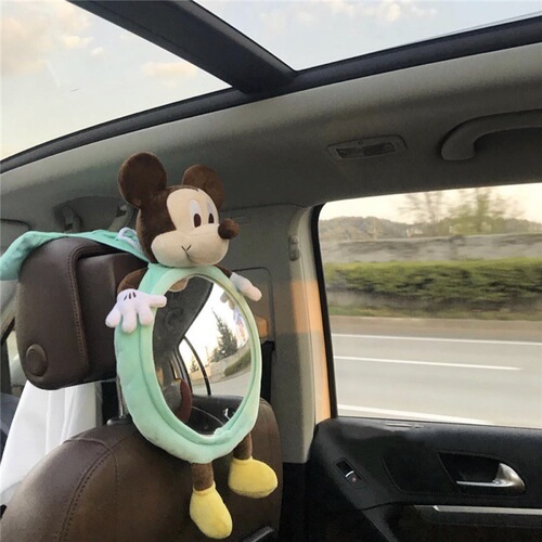 Korean ins baby viewing mirror, child safety seat viewing mirror, car reflective rearview mirror hanging decoration