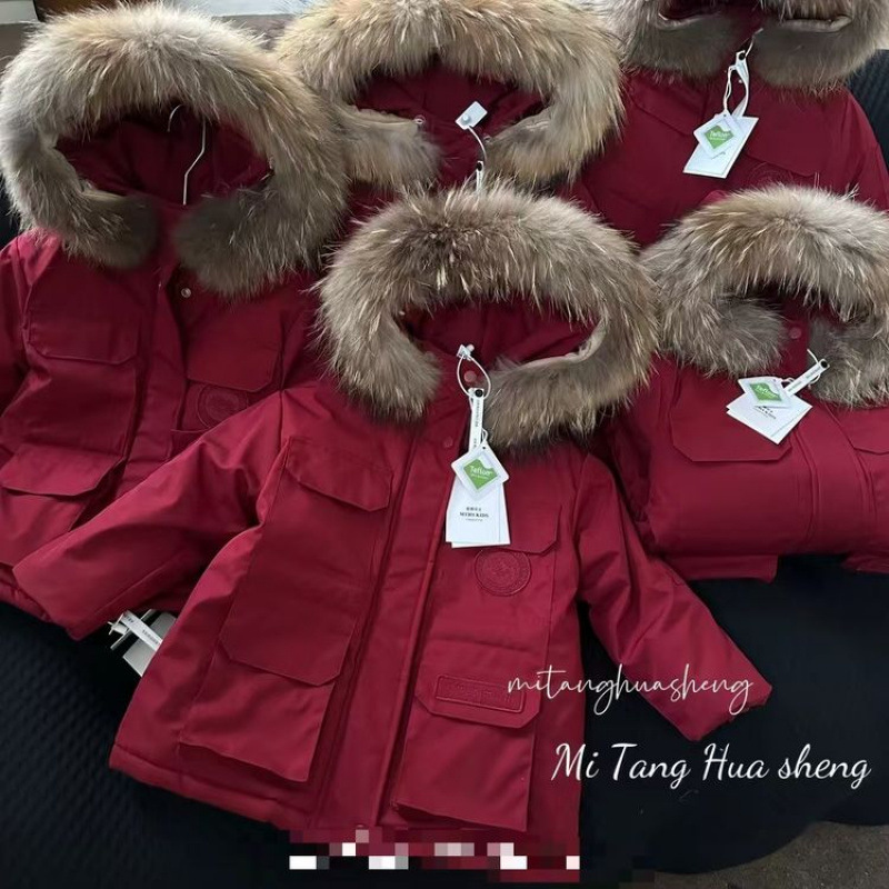 레드 라지 퍼 칼라와 벨벳 버전