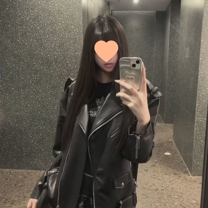 时尚机车皮衣外套女2025秋季新款宽松百搭气质美式洋气皮夹克|undefined