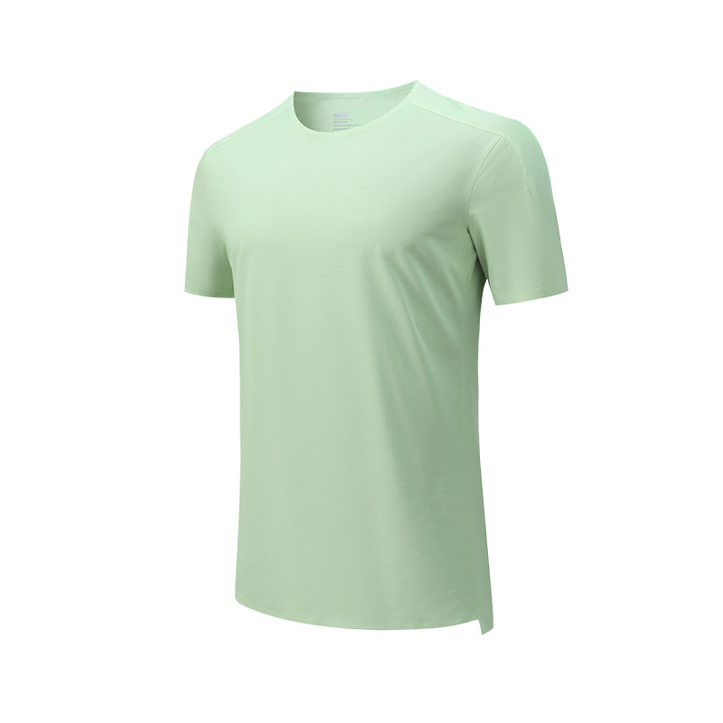 2026 ropa deportiva seca de velocidad hombres delgados atletismo manga corta elástica de gran tamaño presión pegamento Fitness carrera de manga corta hombres