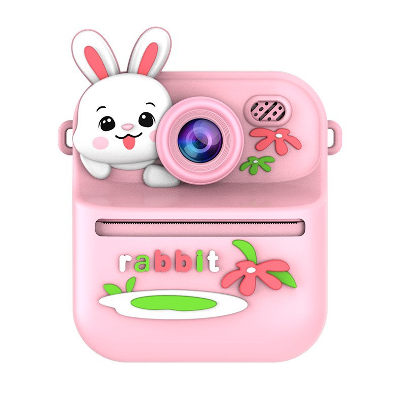 Cross-Border New Popular Product E8 Instant Camera with Front and Rear High-Definition Dual Cameras and 2.4inch Color Screen Kidsren's Printing Camera