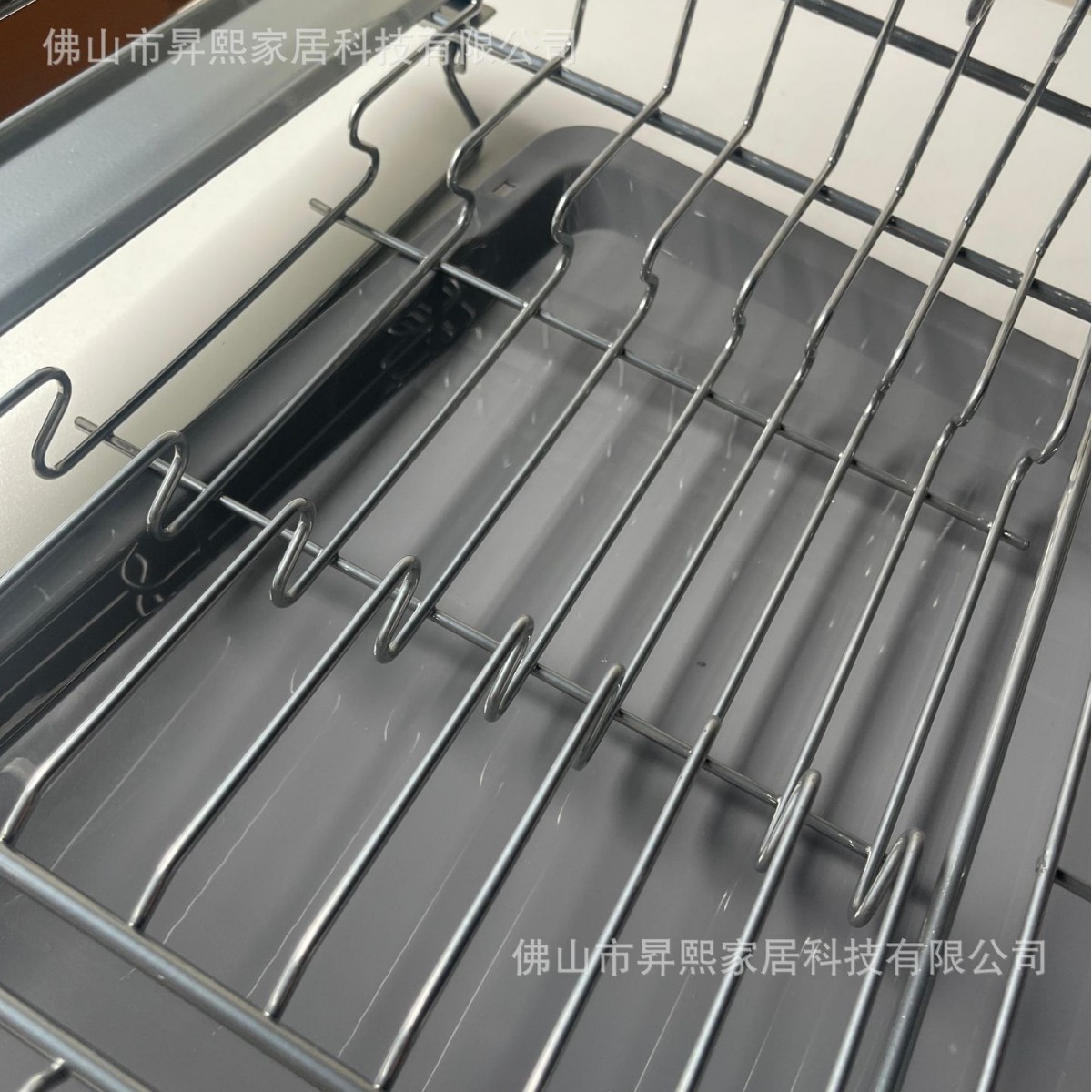 Comercio exterior 304 gabinete de acero inoxidable canasta de platos de cocina canasta de doble cajón almacenamiento personalizado mayorista