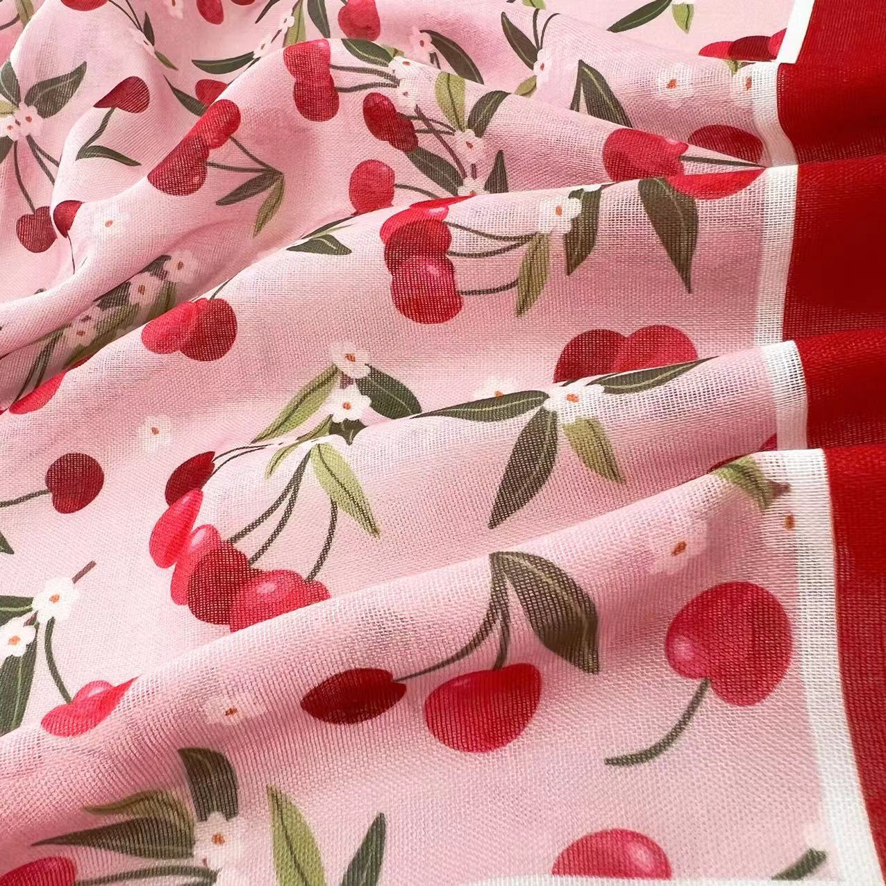 60g Weight Kerchief Classification Daily Occasion cotton and linen Material Flower Pattern Summer Season Women's Gender IG Style Style Women's IG Style Flower Cotton And Linen Kerchief 120