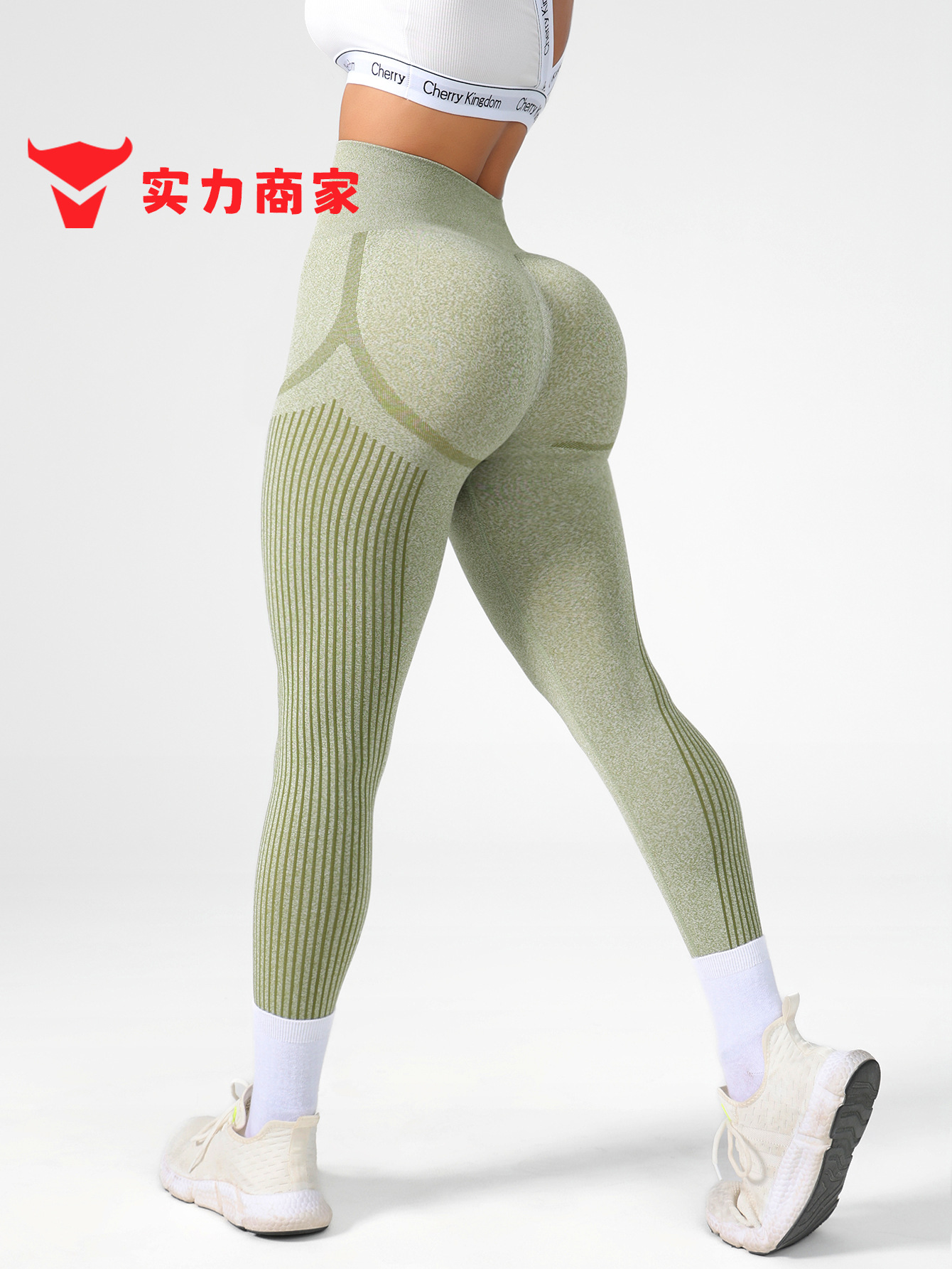 Nuevos leggings deportivos transfronterizos, leggings de yoga deportivos para mujer sin costuras, pantalones de yoga adelgazantes de cintura alta