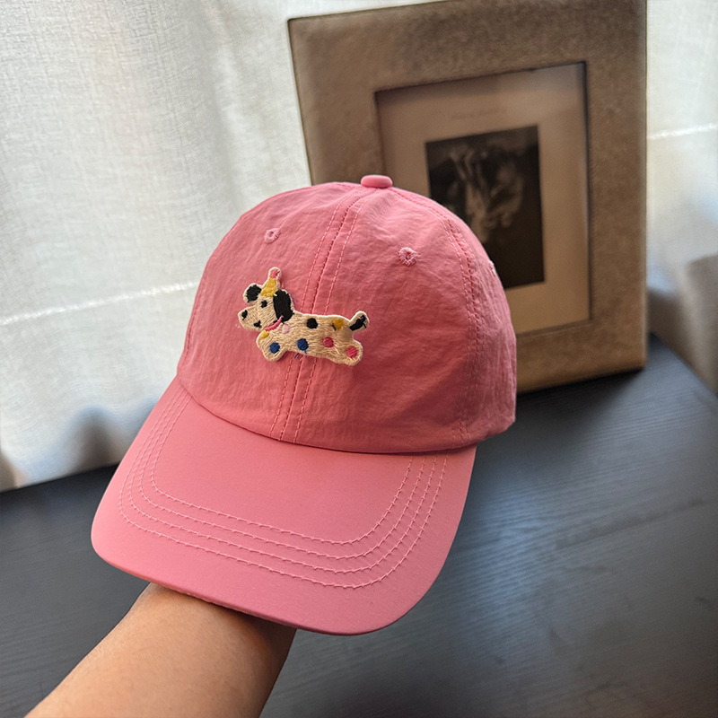 Sombrero de béisbol para niños, cachorro rosa, primavera y otoño 2025, nueva chica, lengua de pato, tesoro, rufián, hermosa calle frita, primavera de verano