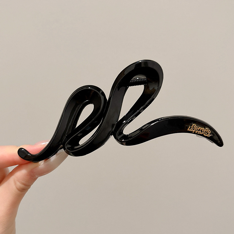1 # letras de etiqueta de oro ondulado negro brillante, aproximadamente 13,5 cm