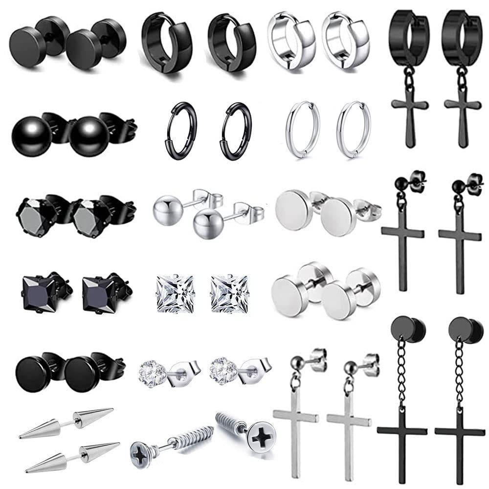 64g Weight Titanium Steel Ear Needle Material Gold Plated Plating Material Earrings Classification 1 Set Quantity Street Occasion 304 Stainless Steel Material Solid Color Pattern Men's Gender Plating Design Hip-Hop, Retro Style 1 Set Hip-Hop Retro Solid Color Plating 304 Stainless Steel Gold Plated Earrings