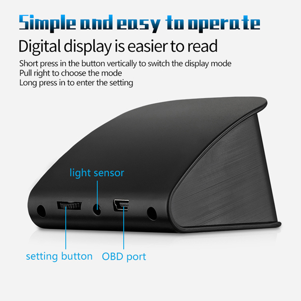P10 Car Hud Head-Up Display Car Projector Driving Computer Obd2 Head-Up Display High-Definition Digital