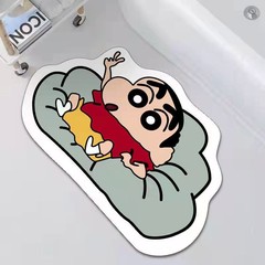 Cartoon shaped crayon small new technology velvet bathroom floor mat irregular bathroom door absorbent quick-drying foot mat