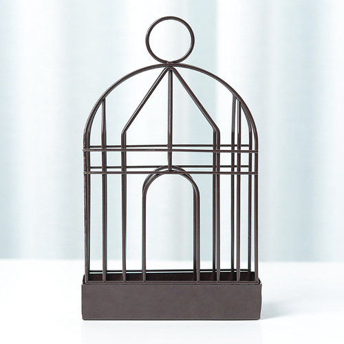 Birdcage mosquito coil holder decorative creative hanging incense burner household iron wicker gold metal mosquito coil box with ash tray