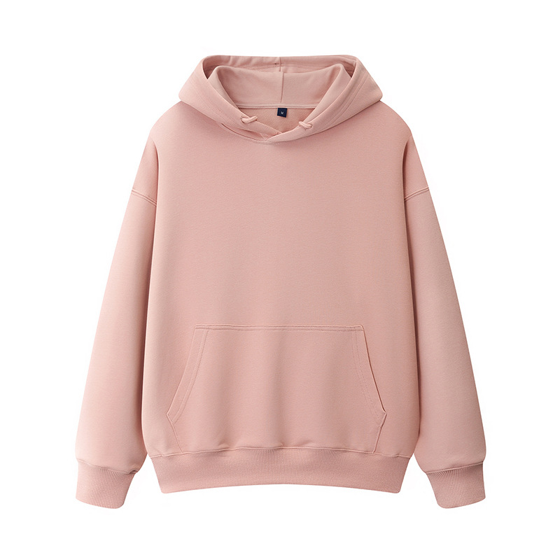 Marca de moda suéter pesado de los hombres de encargo de los hombres y las mujeres fuera del hombro suéter de terry suelto de algodón con capucha abrigo de los hombres