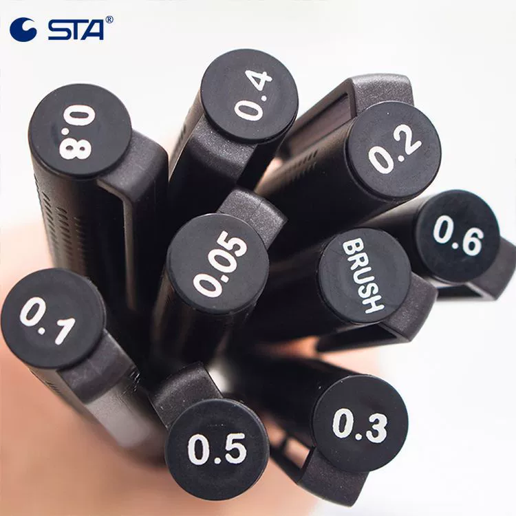 Art cartoon comics, waterproof rollerball pen, liner, hand painting