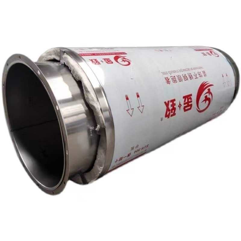 不锈钢双层保温烟囱风管锅炉发电机柴发硅酸铝隔热通风管道排烟管