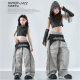 Children's Jazz Dance Performance Clothing Hiphop Girls High Waist Navel Suit Kidsren's Hip-Hop Street Dance Catwalk Fashion Clothing
