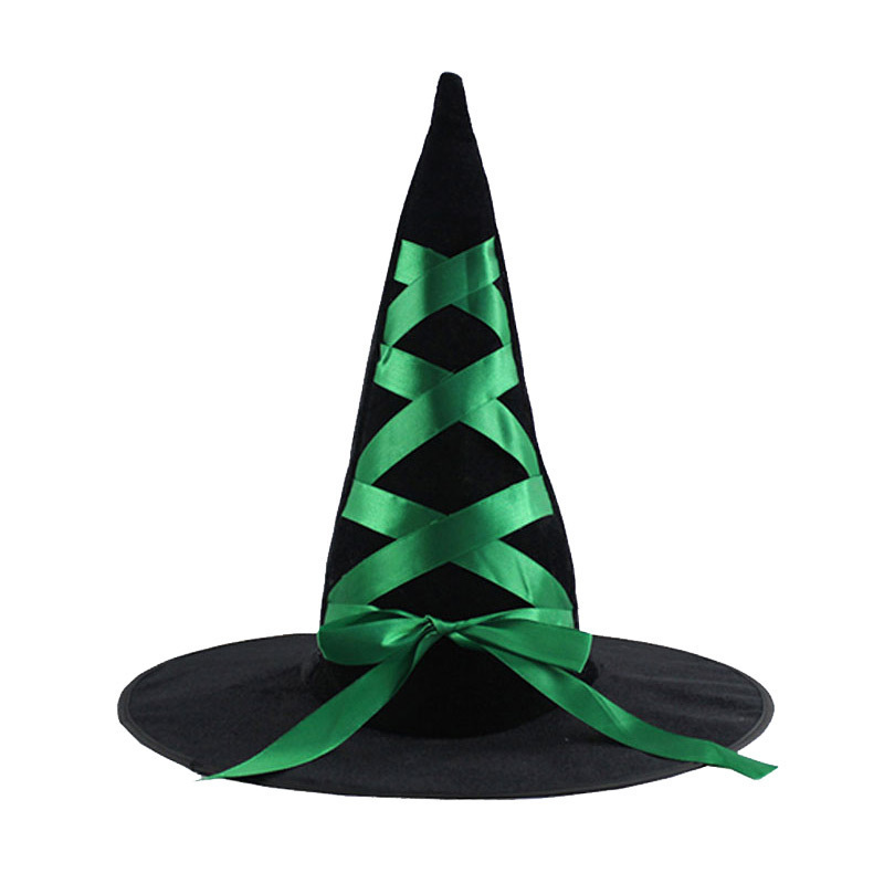 Cross-border COS maquillaje sombrero de baile suministros de Halloween bar decoración vestido sombrero de bruja sombrero mágico de Halloween