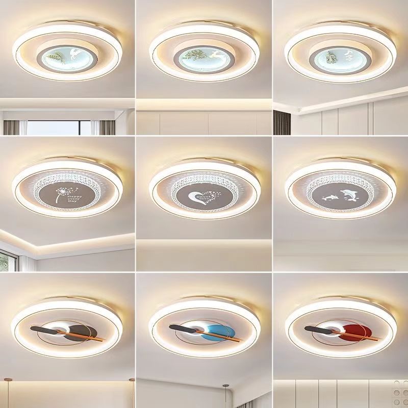 LED吸顶灯2025新款网红三防圆形卧室灯简约现代灯超薄客厅家用灯
