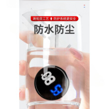 摩托车电动车电子时钟多功能防水圆形小时钟车载迷你电子时间钟表