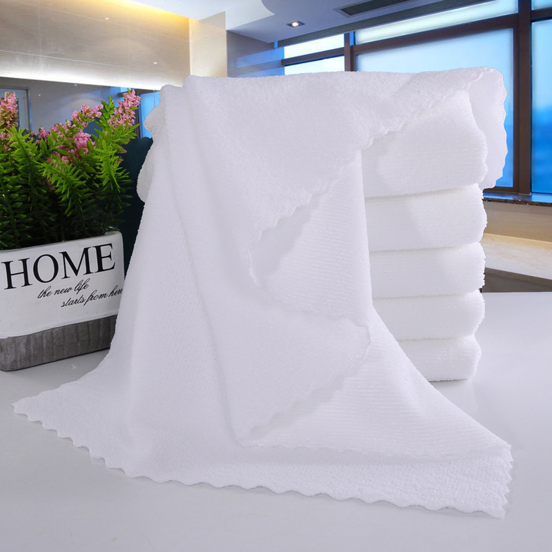 White Towel Special Price Wholesale Hotel Towel Foot Therapy Bath Promotion Disposable Hotel Microfiber White Towel