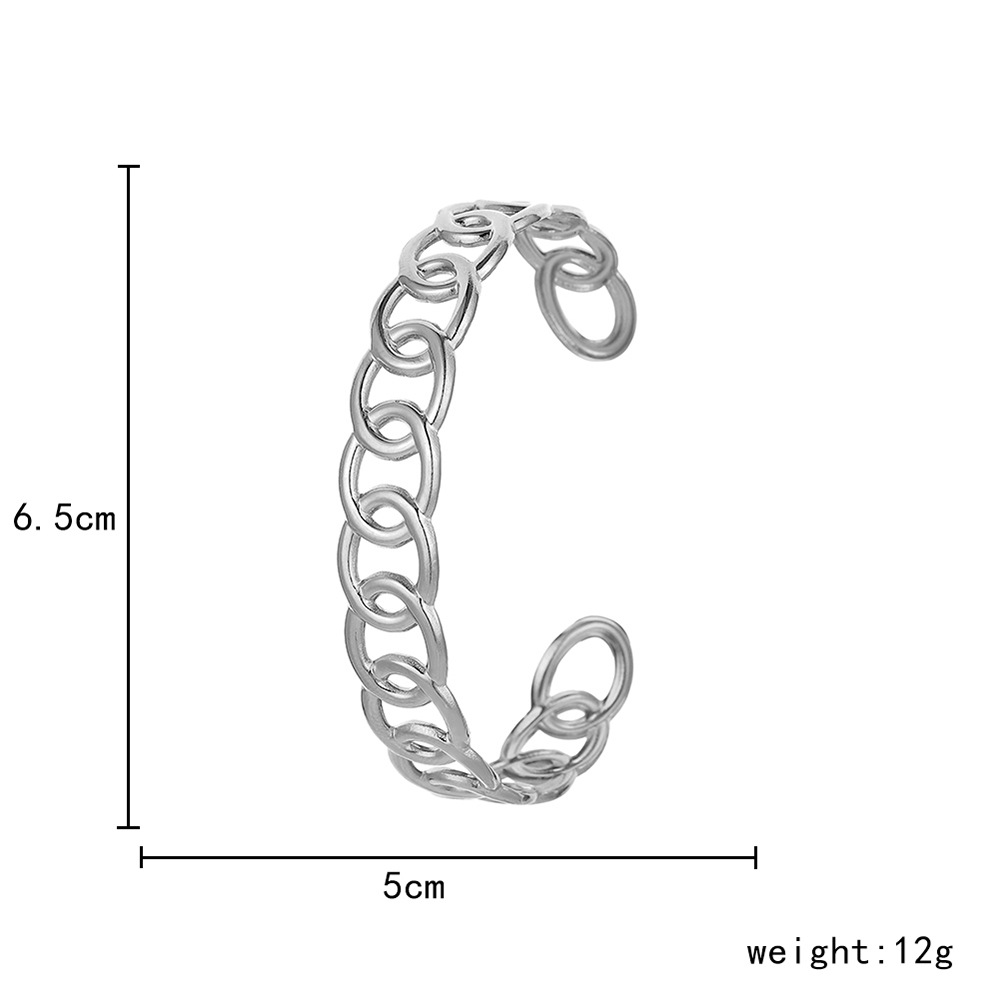 12g Weight Bangle Classification 1 Piece Quantity Daily Occasion Stainless Steel Material Geometric, Eye Pattern Unisex Gender Plating Design Simple Style Style Geometric Eye Stainless Steel Simple Style Bangle 1