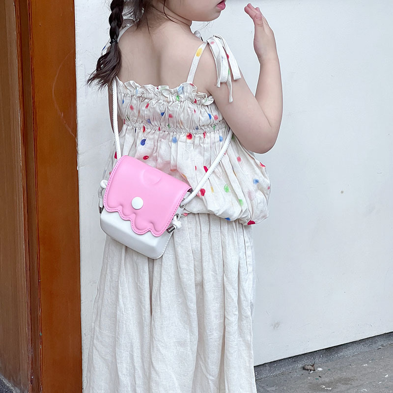 Pequeño helado bolso de hombro para hombres y mujeres, moda, color extranjero, mini bolso de mochila para niños, nuevo tipo de bolso para niños de comercio exterior