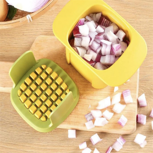 Potato Dicer, Kitchen Vegetable Fruit Cutter, Handheld Cucumber Strip Cutter, Household Ham Fruit Granulator, Chopping Tool