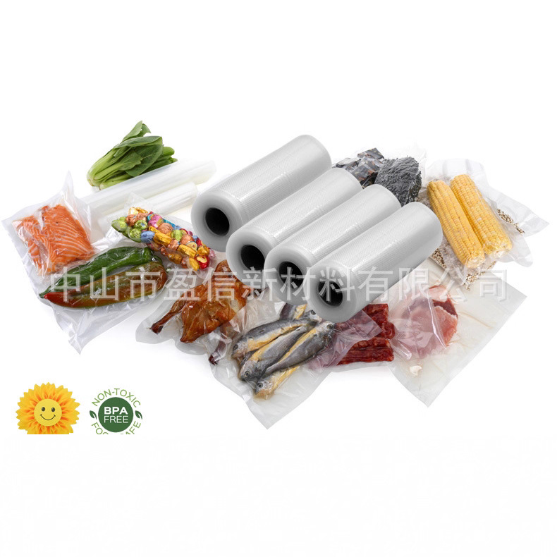 Grano rollo de película bolsa de vacío de alimentos máquina de vacío bolsa de embalaje hogar comercial sellado bolsa de vacío de grano