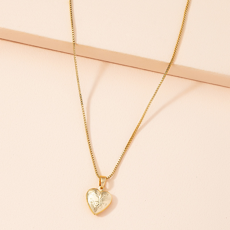 wholesale jewelry simple heart pendant necklace Nihaojewelry