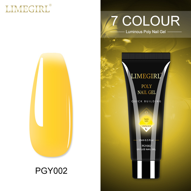 Uña cristal extensión pegamento sin papel modelo de extensión rápida pegamento de fototerapia color fluorescente sistema de uñas 15ml pegamento cristal