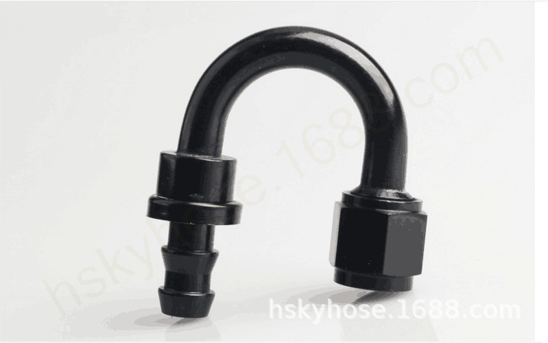 An4-An20 0 Degree, 45 Degree, 90 Degree, 180 Degree Oil Cooler Oil Pipe Aluminum Connector Oil Pipe Fitting